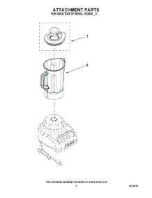 02 - Attachment Parts parts for Kitchenaid Blender KSB560WH0 from AppliancePartsPros.com