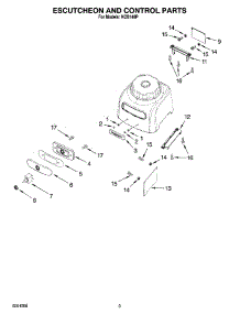 03 - Escutcheon And Control Parts parts for Kitchenaid Blender KCB148P from AppliancePartsPros.com