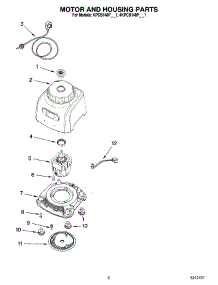 02 - Motor And Housing Parts parts for Kitchenaid Blender KPCB148PPM1 from AppliancePartsPros.com