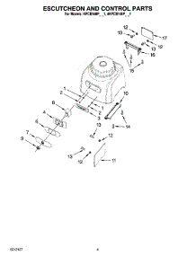03 - Escutcheon And Control Parts parts for Kitchenaid Blender KPCB148PPM1 from AppliancePartsPros.com