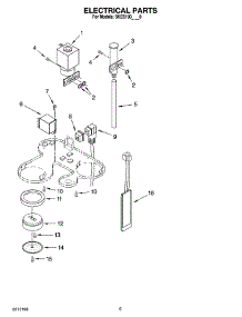 05 - Electrical Parts parts for Whirlpool Coffee Maker 5KES100BPM0 from AppliancePartsPros.com