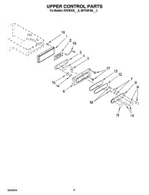 03 - Upper Control Parts parts for Kitchenaid Coffee Maker KPCM100NP0 from AppliancePartsPros.com