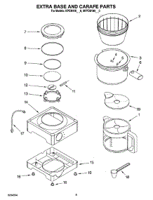 05 - Extra Base And Carafe Parts parts for Kitchenaid Coffee Maker KPCM100NP0 from AppliancePartsPros.com
