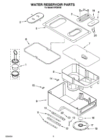 02 - Water Reservoir Parts parts for Kitchenaid Coffee Maker KPCM100 from AppliancePartsPros.com