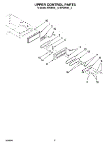 03 - Upper Control Parts parts for Kitchenaid Coffee Maker KPCM100PM0 from AppliancePartsPros.com