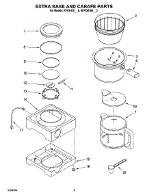 05 - Extra Base And Carafe Parts parts for Kitchenaid Coffee Maker KPCM100PM0 from AppliancePartsPros.com