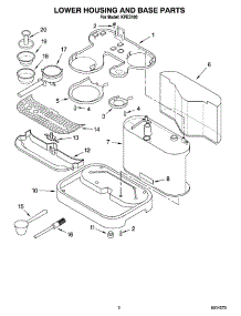 02 - Lower Housing And Base Parts parts for Kitchenaid Coffee Maker KPES100 from AppliancePartsPros.com