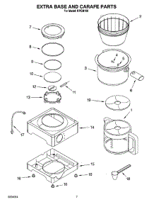 05 - Extra Base And Carafe Parts parts for Kitchenaid Coffee Maker KPCM100 from AppliancePartsPros.com