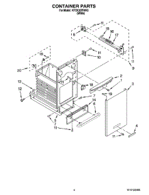 04 - Container Parts parts for Kitchenaid Compactor KFCK03ITWH0 from AppliancePartsPros.com