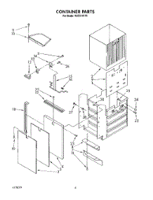 04 - Container parts for Kitchenaid Compactor KUCS181T0 from AppliancePartsPros.com