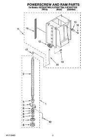 03 - Powerscrew And Ram Parts parts for Kitchenaid Compactor KUCS03CTWH0 from AppliancePartsPros.com