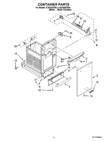 04 - Container Parts parts for Kitchenaid Compactor KUCK03ITBS0 from AppliancePartsPros.com