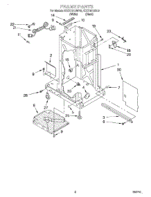 02 - Frame parts for Kitchenaid Compactor KCCC151JWH0 from AppliancePartsPros.com