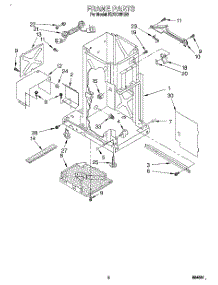 02 - Frame parts for Kitchenaid Compactor KUCC151B0 from AppliancePartsPros.com