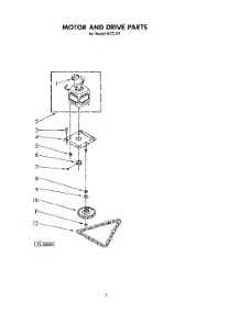 03 - Motor And Drive (Kcc151) parts for Kitchenaid Compactor KCC151 from AppliancePartsPros.com