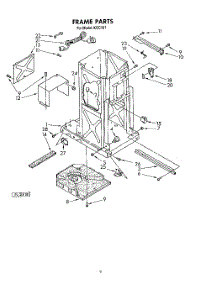 05 - Frame (Kcc151) parts for Kitchenaid Compactor KCC151 from AppliancePartsPros.com