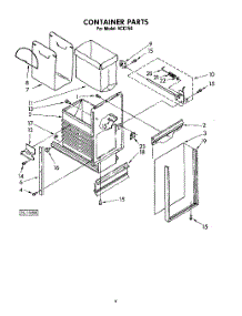 08 - Container (Kcc150) parts for Kitchenaid Compactor KCC151 from AppliancePartsPros.com