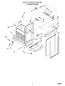04 - Container parts for Kitchenaid Compactor KUCC151B0 from AppliancePartsPros.com