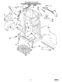 02 - Frame parts for Kitchenaid Compactor KUCC151DWH1 from AppliancePartsPros.com