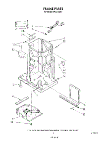 03 - Frame parts for Whirlpool Compactor 7KFCC150S1 from AppliancePartsPros.com
