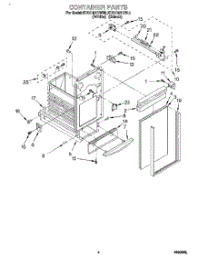 04 - Container parts for Kitchenaid Compactor KUCC151DWH2 from AppliancePartsPros.com