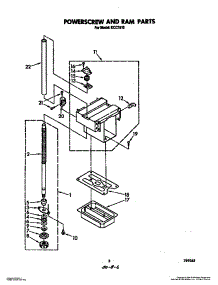 04 - Power Screw And Ram parts for Kitchenaid Compactor KCC1510 from AppliancePartsPros.com