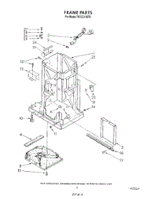 03 - Frame parts for Whirlpool Compactor 7KCCC150T0 from AppliancePartsPros.com
