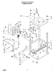 02 - Frame parts for Kitchenaid Compactor KUCS181D0 from AppliancePartsPros.com
