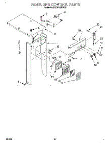 05 - Panel And Control parts for Kitchenaid Compactor KUCC151BWH0 from AppliancePartsPros.com