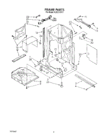 02 - Frame parts for Kitchenaid Compactor KUCC151V1 from AppliancePartsPros.com