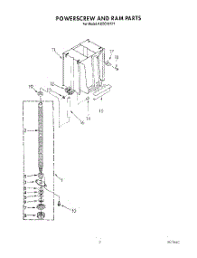03 - Powerscrew And Ram parts for Kitchenaid Compactor KUCC151V1 from AppliancePartsPros.com