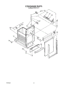 04 - Container parts for Kitchenaid Compactor KUCC151V1 from AppliancePartsPros.com