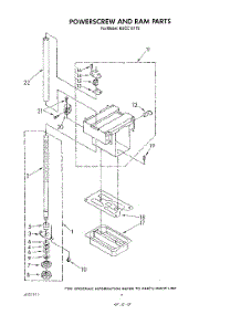 04 - Powerscrew And Ram parts for Kitchenaid Compactor KUCC151T0 from AppliancePartsPros.com