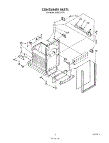 05 - Container parts for Kitchenaid Compactor KUCC151T0 from AppliancePartsPros.com
