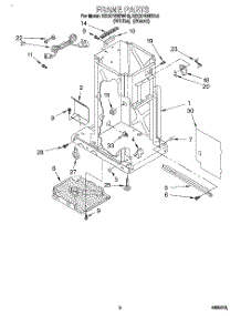 02 - Frame parts for Kitchenaid Compactor KCCC151DBL2 from AppliancePartsPros.com