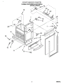 04 - Container parts for Kitchenaid Compactor KCCC151DBL2 from AppliancePartsPros.com