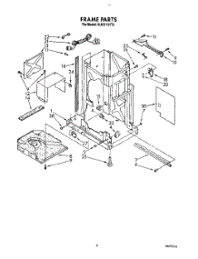 03 - Frame parts for Kitchenaid Compactor KUCC151T3 from AppliancePartsPros.com