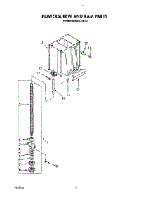 04 - Powerscrew And Ram parts for Kitchenaid Compactor KUCC151T3 from AppliancePartsPros.com