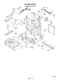 03 - Frame parts for Whirlpool Compactor 4KUCC151T0 from AppliancePartsPros.com
