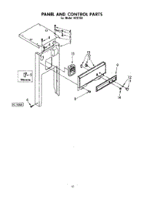 10 - Panel And Control (Kcc150) parts for Kitchenaid Compactor KCC150 from AppliancePartsPros.com