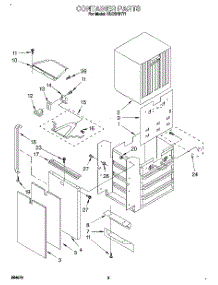 03 - Container parts for Kitchenaid Compactor KUCS181T1 from AppliancePartsPros.com