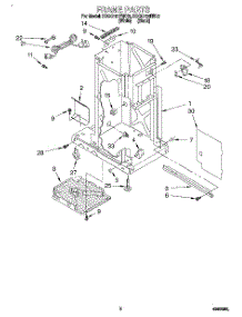02 - Frame parts for Kitchenaid Compactor KCCC151EBL0 from AppliancePartsPros.com