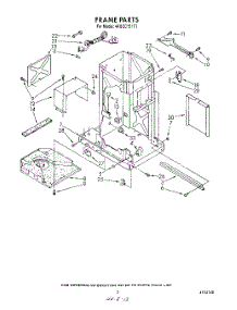03 - Frame parts for Whirlpool Compactor 4KUCC151T1 from AppliancePartsPros.com