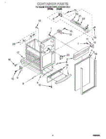 04 - Container parts for Kitchenaid Compactor KUCC151DBL1 from AppliancePartsPros.com