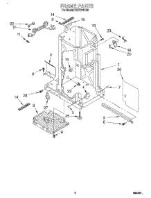 02 - Frame parts for Kitchenaid Compactor KCCC151B0 from AppliancePartsPros.com