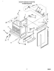 04 - Container parts for Kitchenaid Compactor KCCC151B0 from AppliancePartsPros.com