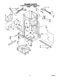02 - Frame parts for Kitchenaid Compactor KUCC151DBL0 from AppliancePartsPros.com