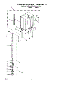 03 - Powerscrew And Ram parts for Kitchenaid Compactor KUCC151DBL0 from AppliancePartsPros.com