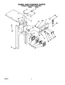 05 - Panel And Control parts for Kitchenaid Compactor KUCC151DBL0 from AppliancePartsPros.com