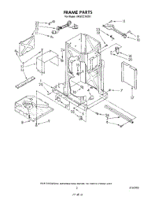 03 - Frame parts for Whirlpool Compactor 4KUCC150S1 from AppliancePartsPros.com